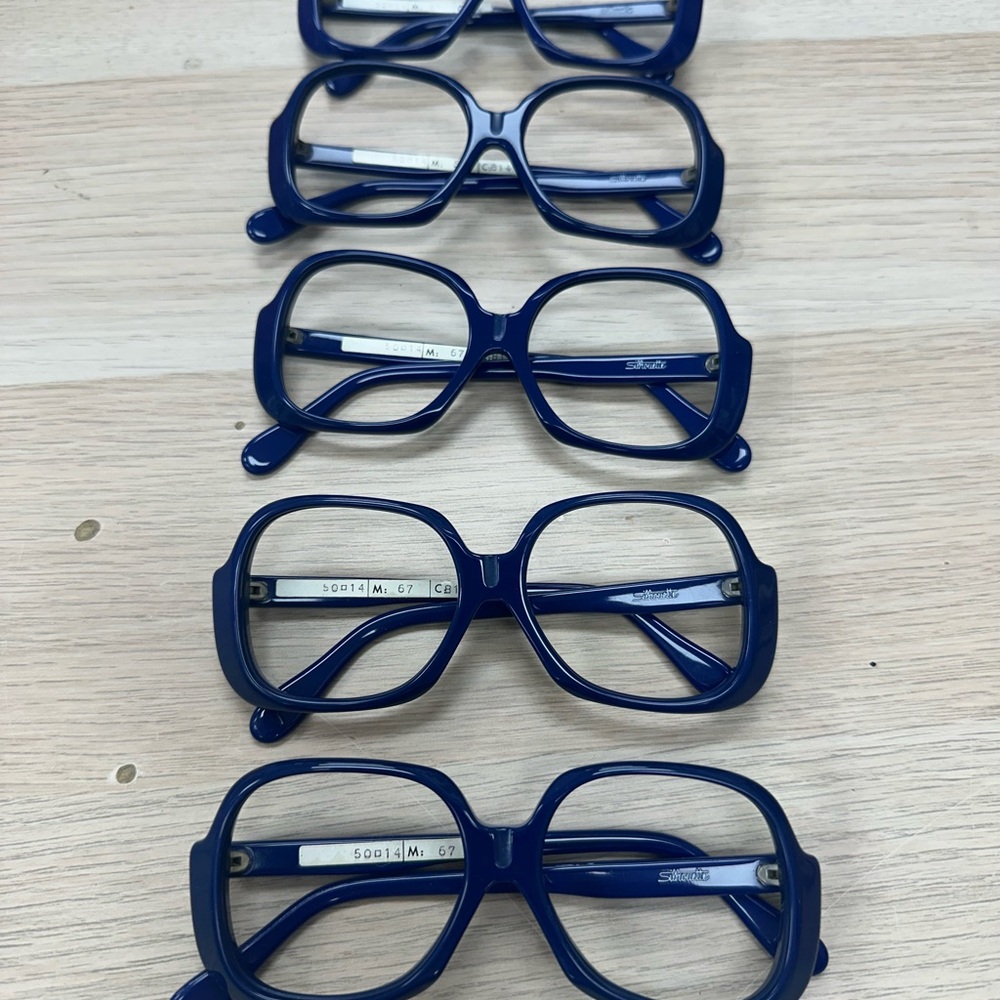 Silhouette Blue Glasses 5pcs